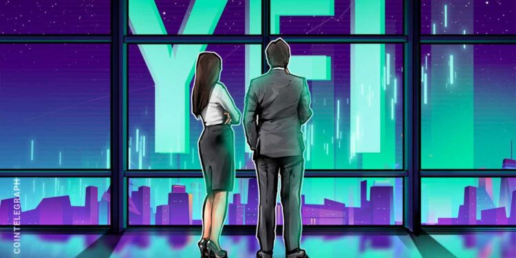Yearn Finance risks pullback after YFI price gains 100% in less than 3 weeks