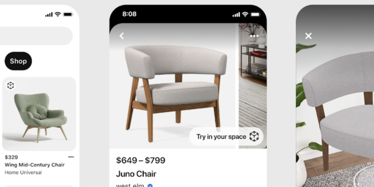 Pinterest’s new AR feature will let you ‘try on’ furniture, home decor