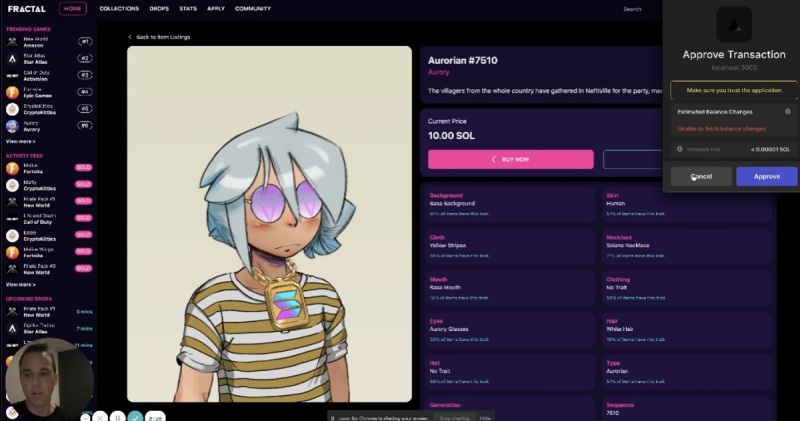 Fractal is a new game NFT marketplace.