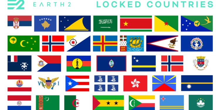 Earth2 Updates, Locked Countries & more