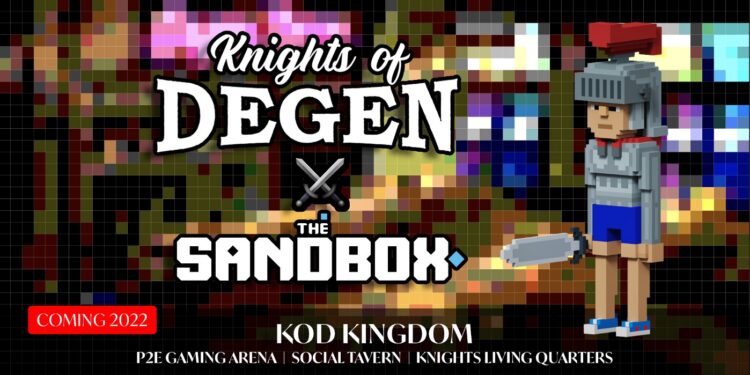 The Sandbox Partners with the Knights of Degen to Build a Kingdom in the Metaverse