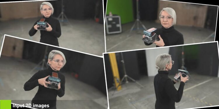 Nvidia shows off AI model that turns a few dozen snapshots into a 3D-rendered scene