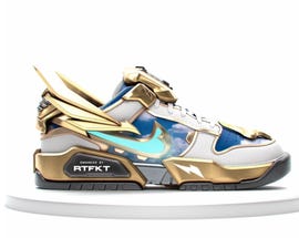 A Cryptokick, designed by Nike and RTFKT.