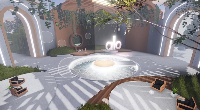 Alo Yoga's wellness experience in Roblox.