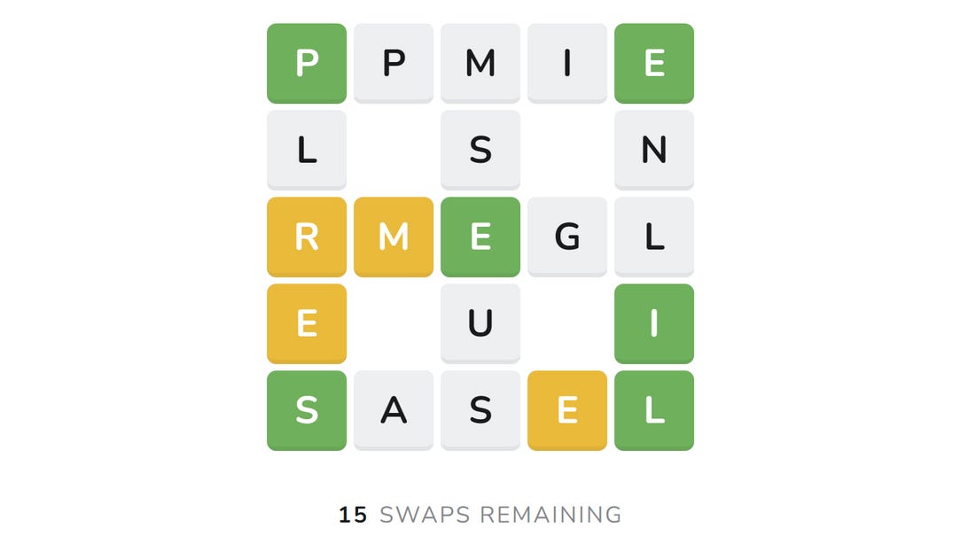 The Wordle-like game Waffle