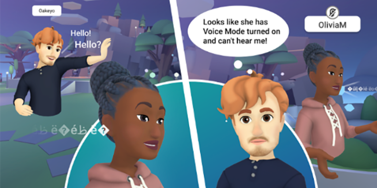Horizon Worlds’ voice mode can turn strangers’ speech into pleasant gibberish