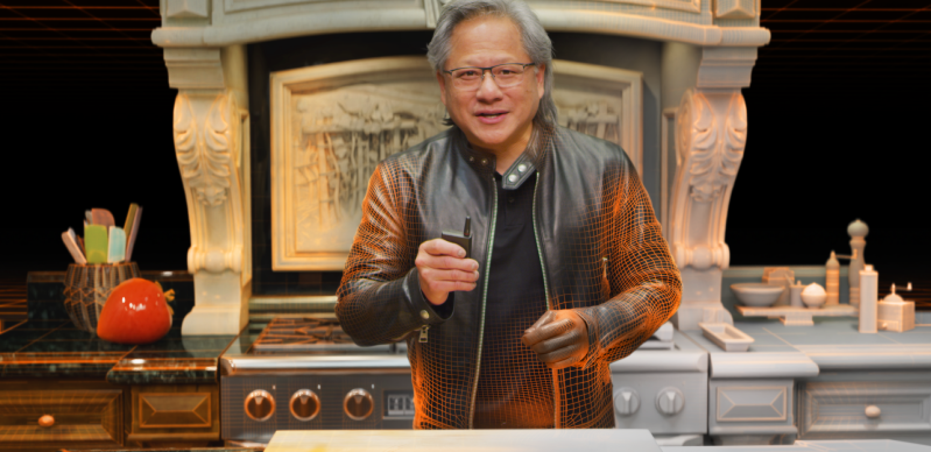 Virtual Jensen Huang of Nvidia.