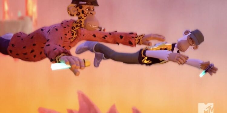MTV VMAs: Eminem and Snoop Dogg Perform as Bored Apes in the Metaverse