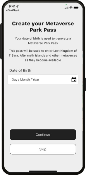 Aftermath Islands Metaverse grants credentials.