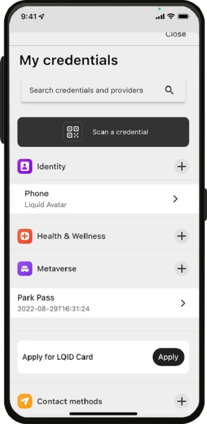 Showing your credentials.