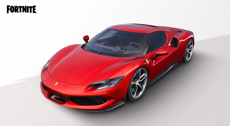 Fortnite features a new Ferrari car.