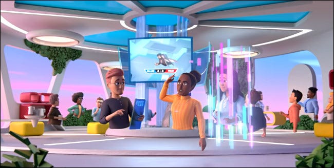 An image from a Meta Horizons VR promo video.