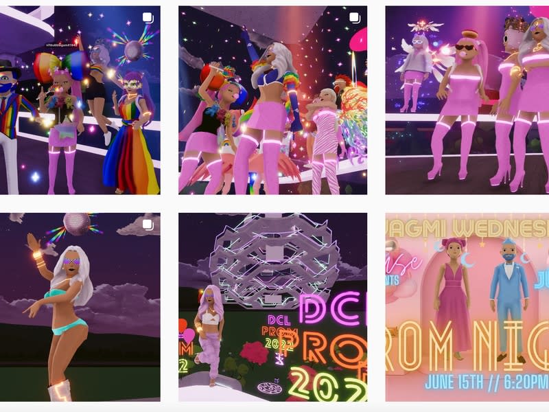Decentraland Babydolls Instagram feed (DCL Babydolls/Instagram)