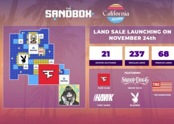 The Sandbox Game Launches Land Sale Featuring Top Brands And Celebrities 