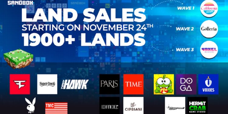 The Sandbox sells $1.66M of virtual land for its metaverse