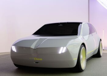 The BMW i Vision Dee is a future EV sport sedan that can talk back to you