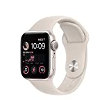 Apple Watch SE (2nd Gen) [GPS 40mm] Smart Watch w/Starlight Aluminum Case & Starlight Sport Band - M/L. Fitness & Sleep Tracker, Crash Detection, Heart Rate Monitor, Retina Display, Water Resistant