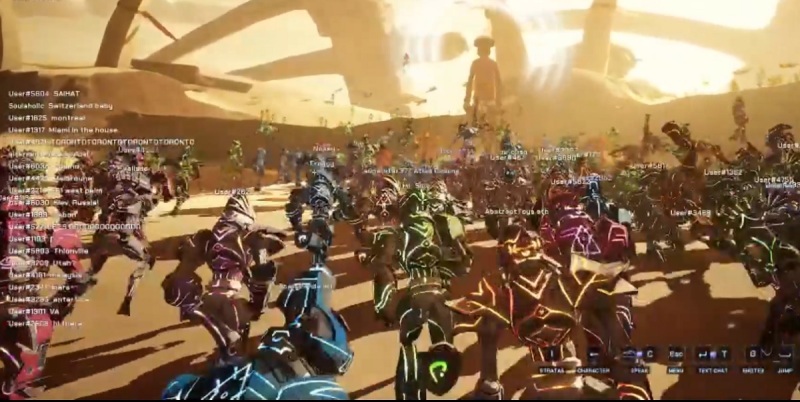 High density of avatars in Yuga Labs' 2nd Trip in Otherside.