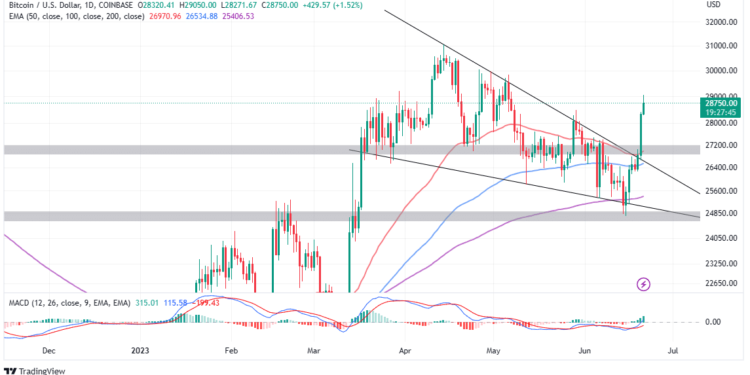 Bitcoin Price Confirms Breakout to $30,000 – Is This The Start of The Bull Market?