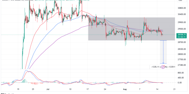 Bitcoin Exerting Pressure On $29k Support, Declines Linger