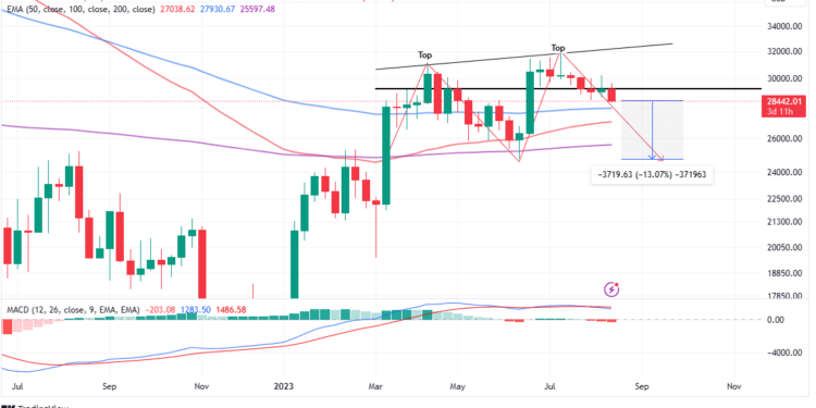 Bitcoin Bows to Inflation Pressure in the US, Plunges Below $29k