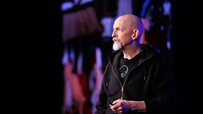 Snow Crash author Neal Stephenson at the Dice Summit 2023.
