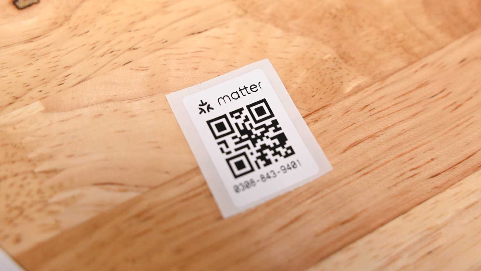 A Matter QR code to set up the Tapo Smart WiFi Light Switch